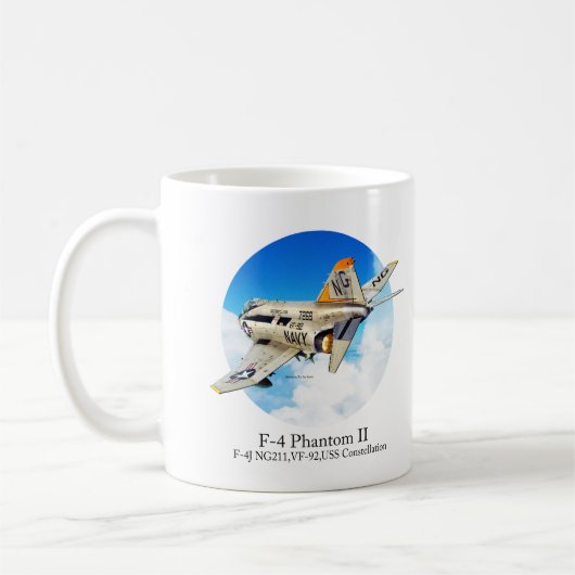 Aviation Art Mug "F-4 Phantom II" コーヒーマグカップ (左)