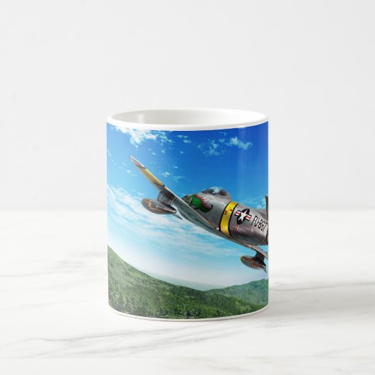 Aviation Art Mug "F-86 Sabre" コーヒーマグカップ (中央)
