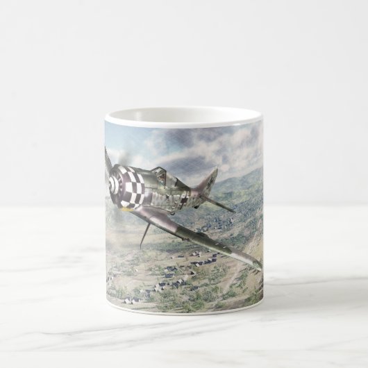 Aviation Art mug "Focke-Wulf FW-190A-6 " コーヒーマグカップ (中央)