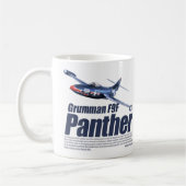 Aviation Art mug "Grumman F9F Panther" コーヒーマグカップ (左)