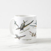 Aviation Art Mug "Japanese warplane of WWII" コーヒーマグカップ (正面左)