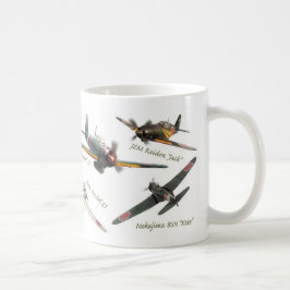 Aviation Art Mug "Japanese warplane of WWII" コーヒーマグカップ
