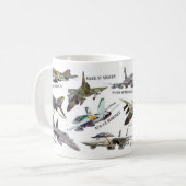 Aviation Art mug "Jet fighter" コーヒーマグカップ (正面左)