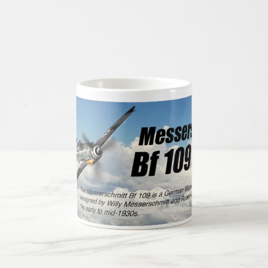 Aviation Art mug "Messerschmitt Bf 109" コーヒーマグカップ (中央)