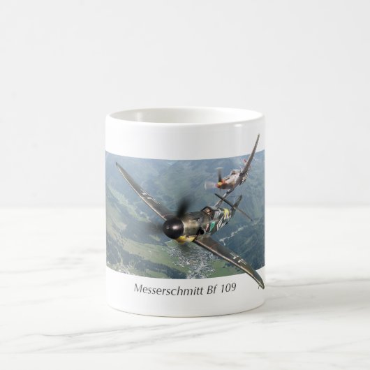 Aviation Art mug "Messerschmitt Bf 109" コーヒーマグカップ (中央)