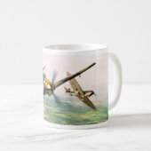 Aviation Art mug "Messerschmitt Bf 109" コーヒーマグカップ (正面右)