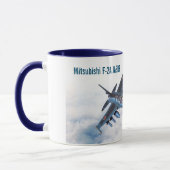 Aviation Art Mug "Mitsubishi F-2" マグカップ (左)
