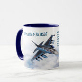 Aviation Art Mug "Mitsubishi F-2" マグカップ (正面左)