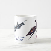 Aviation Art Mug "Mitsubishi F-2 & Northrop F-5E " コーヒーマグカップ (中央)