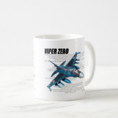 Aviation Art mug "Mitsubishi F-2 Viper Zero" コーヒーマグカップ (正面右)