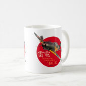 Aviation Art mug "Mitsubishi J2M Raiden " コーヒーマグカップ (正面右)