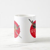 Aviation Art mug "Mitsubishi J2M Raiden " コーヒーマグカップ (中央)