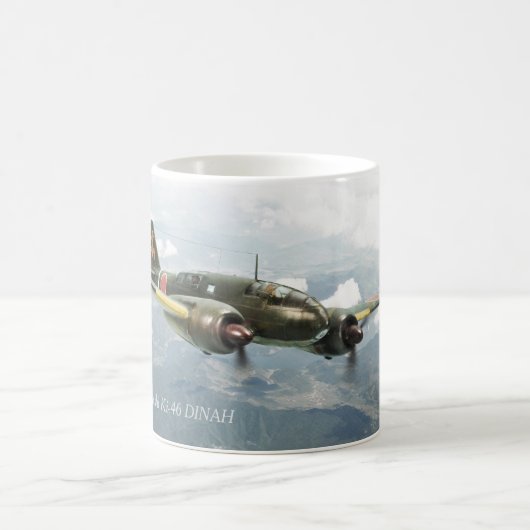 Aviation Art mug "Mitsubishi Ki-46 DINAH" コーヒーマグカップ (中央)