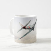 Aviation Art mug "Nakajima Ki-43 Hayabusa Oscar" コーヒーマグカップ (正面左)