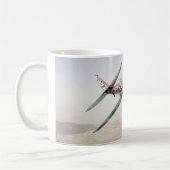 Aviation Art mug "Nakajima Ki-43 Hayabusa Oscar" コーヒーマグカップ (左)