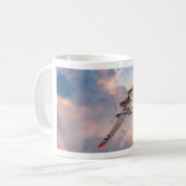 Aviation Art mug "P-38 Lightning" コーヒーマグカップ (正面左)