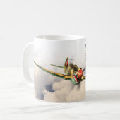 Aviation Art Mug "P-40 Kittyhawk" コーヒーマグカップ (正面左)