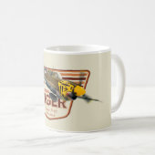 Aviation Art Mug " P-40 Warhawk Aleutian Tiger" コーヒーマグカップ (正面右)