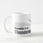 Aviation Art mug "Republic P-47 Thunderbolt" コーヒーマグカップ (左)