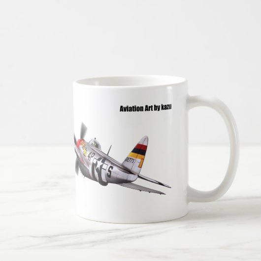Aviation Art mug "Republic P-47 Thunderbolt" コーヒーマグカップ (右)