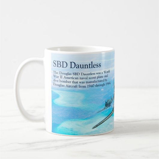 Aviation Art Mug "SBD Dauntless" コーヒーマグカップ (左)