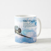 Aviation Art Mug "SBD Dauntless" コーヒーマグカップ (正面右)