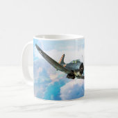 Aviation Art Mug "SBD Dauntless" コーヒーマグカップ (正面左)