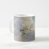 Aviation art mug "Spitfire" コーヒーマグカップ (正面左)