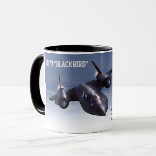 Aviation Art Mug "SR-71 Blackbird" マグカップ (正面左)