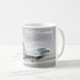 Aviation Art Mug "Su-27 Flanker" コーヒーマグカップ