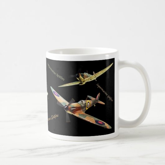 Aviation Art Mug "Supermarine Spitfire" コーヒーマグカップ (右)