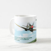 Aviation Art Mug "Supermarine Spitfire Mk. XVIII" コーヒーマグカップ (正面左)