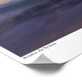 Aviation Art Poster " D4Y2水星"Judy" ポスター (角)