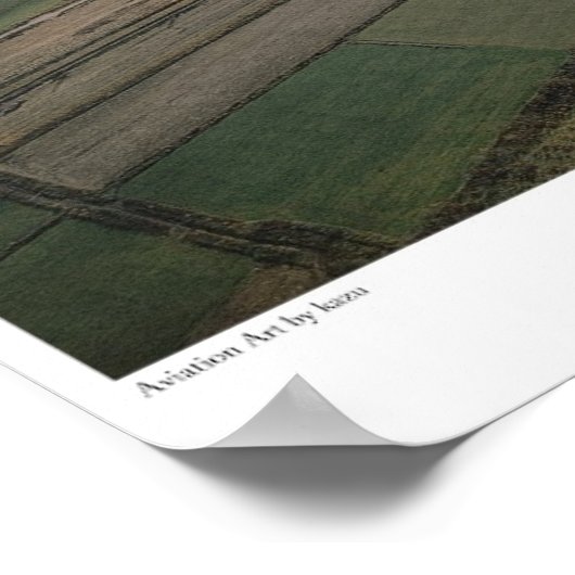 Aviation Art Poster "Douglas A-1 Skyraider" ポスター (角)