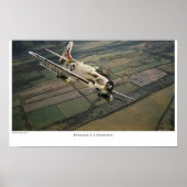 Aviation Art Poster "Douglas A-1 Skyraider" ポスター (正面)