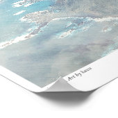 Aviation Art Poster "F4U Corsair " ポスター (角)