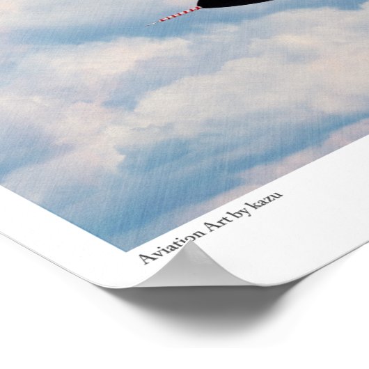 Aviation Art Poster "F-101 Voodoo" ポスター (角)