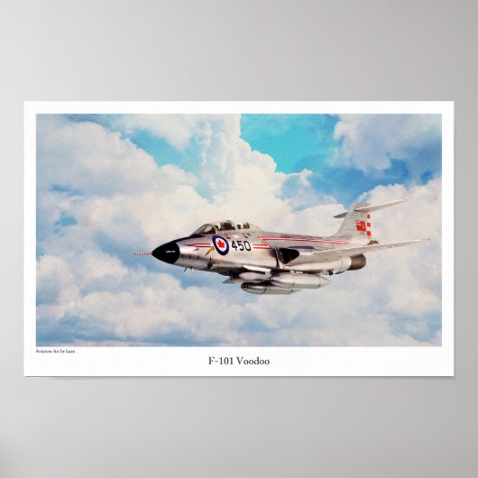Aviation Art Poster "F-101 Voodoo" ポスター (正面)