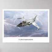 Aviation Art Poster "F-104 Starfighter" ポスター (正面)