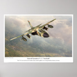 Aviation Art Poster " F-111 Ardvark" ポスター