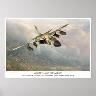 Aviation Art Poster " F-111 Ardvark" ポスター