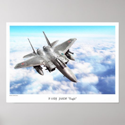 Aviation Art Poster "F-15DJ JASDF  Eagle" ポスター (正面)