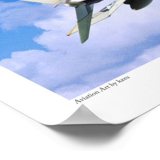 Aviation Art Poster "F-4 Phantom II" ポスター (角)