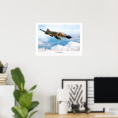 Aviation Art Poster "F-4 Phantom II" ポスター (ホームオフィス)