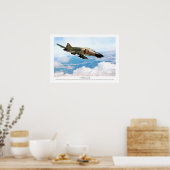 Aviation Art Poster "F-4 Phantom II" ポスター (キッチン)
