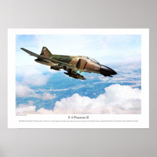 Aviation Art Poster "F-4 Phantom II" ポスター