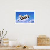 Aviation Art Poster "F-4 Phantom II" ポスター (キッチン)