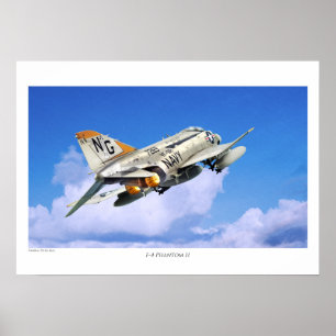 Aviation Art Poster "F-4 Phantom II" ポスター