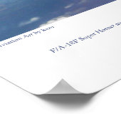 Aviation Art Poster "F/A-18F Super Hornet " ポスター (角)