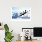 Aviation Art Poster "F/A-18F Super Hornet " ポスター (ホームオフィス)